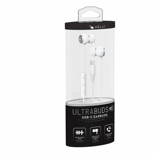 Helix/Retrak UltraBuds USB-C High Fidelity Earbuds ETHSECW